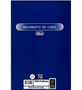 Livro movimento caixa pequeno com 100 folhas 148x204mm Tilibra