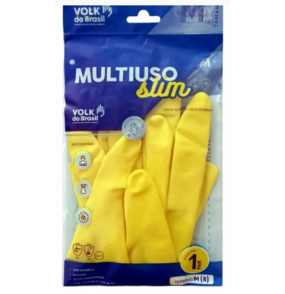 Luva multiuso latex gde amarelo Diversos 01