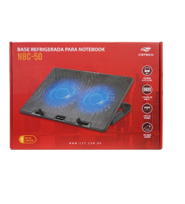 Suporte para note 15.6 nbc-50bk com 2 cooler preto C3tech