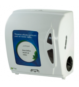 Porta papel toalha branco autocortante LITB200 Fortcom
