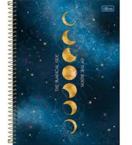 Caderno espiral capa dura 20 matéria 320 folhas magic universitário Tilibra