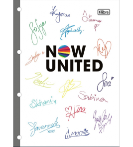 Folhas para fichário triplex now united 80 folhas Tilibra