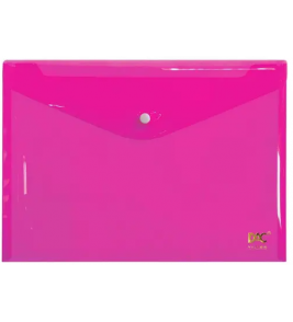 Pasta malote A4 com botão rosa Dac