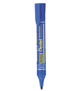 Marcador multiuso permanente azul ponta chanfrada Pentel
