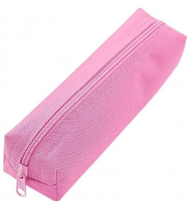 Estojo quadrado nylon rosa claro Acp