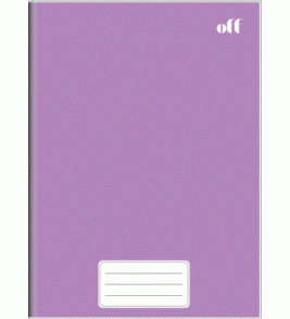 Caderno brochurão capa dura 96 folhas off lilás universitário 3B