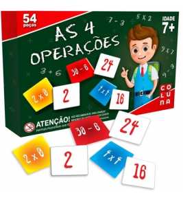 Aprendendo as 4 operações 54 peças Coluna