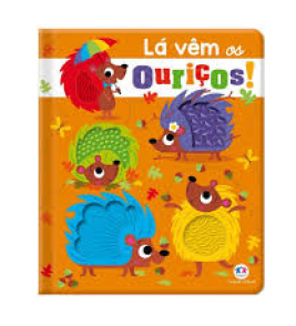 Livro para tocar e sentir lá vem os ouriços Ciranda Cultural 
