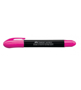 Marcador de texto em gel textliner rosa retrátil Faber-Castell