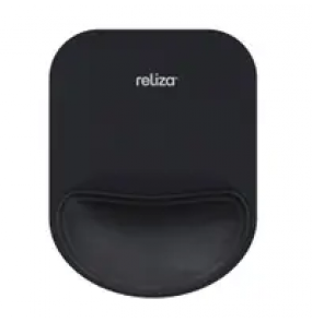 Pad mouse com apoio espuma compact preto Reliza