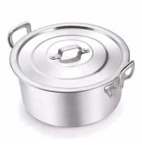 Caçarola alumínio hotel n24 5 litros com tampa 2 alças Alumínio Salvador 