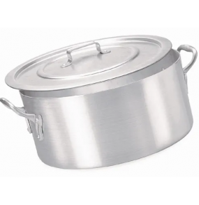 Caçarola alumínio hotel n26 7 litros com tampa 2 alças Alumínio Salvador 