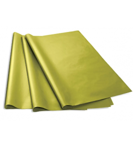 Papel seda metalizado ouro 60x48cm Diversos