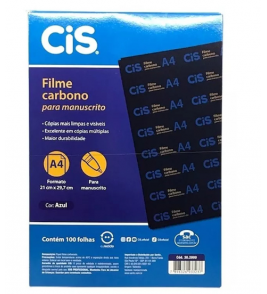 Carbono filme 1 face azul CIS