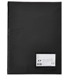 Pasta catalogo a3 com 6 parafusos preto 50 envelopes Acp