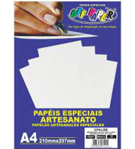 Papel a4 opaline 180g 50 folhas Off Paper
