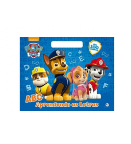 Livro para colorir com alça patrulha canina Ciranda Cultural
