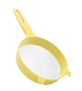 Peneira plástica com cabo 18cm Mantey Plasttic