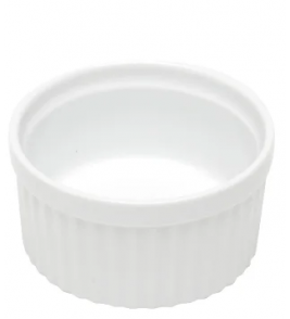 Petisqueira porcelana redonda classic branca 8.5x5cm Lyor