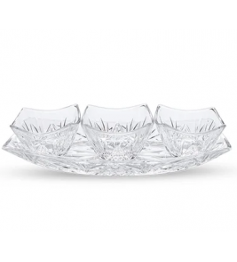 Conjunto petisqueira de vidro com 3 bowls isadora 170ml Em Casa Tem 