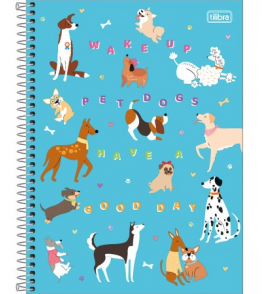Caderno espiral capa dura 20 matérias 320 folhas hug me universitário unid. Tilibra