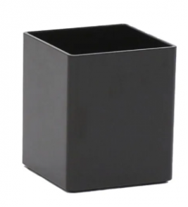 Organizador modular quadrado 8.5x8.5x9.5cm black piano Maxcril/Waleu