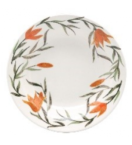 Prato fundo porcelana lírios 21.5cm Biona