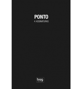 Livro ponto 100 folhas grande 4 assinaturas preto Bahia Artes Gráficas