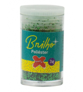 Glitter pó 3gr verde escuro Make+