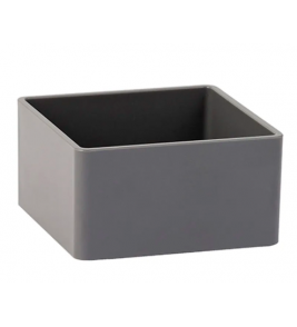 Organizador modular quadrado 8.2x8.2x4.5cm cinza Maxcril/Waleu