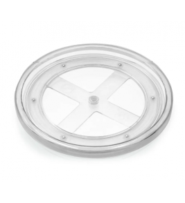Porta condimentos plástico giratório baixo cristal 23cm Arthi