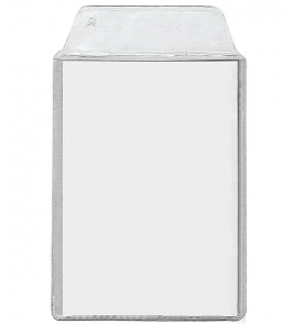 Porta documento para RG/Titulo 107x76mm cristal Plastpark