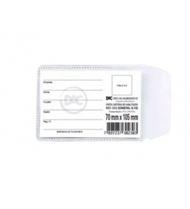 Porta documento para RG/Título cristal 70x105mm Dac