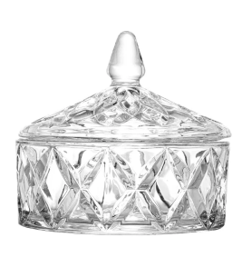 Potiche cristal deli diamond 13x13x12cm Lyor
