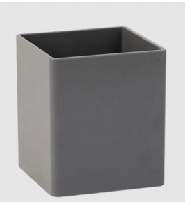 Organizador modular quadrado 8.5x8.5x9.5cm cinza Maxcril/Waleu