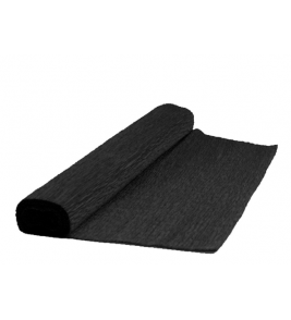 Papel crepom preto 48cmx2m Diversos