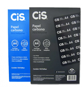 Papel carbono 1 face preto Cis