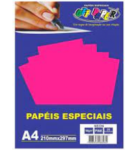 Papel a4 neon pink 180g 20 folhas papel a4 neon pink Off Paper