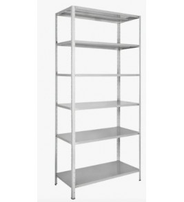 Estante aço 6 prateleira cinza 300mm W3