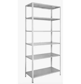 Estante aço 6 prateleira cinza 300mm W3