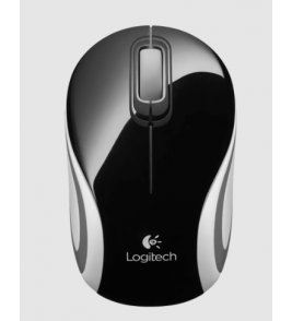 Mouse sem fio mini m-187 preto/branco Logitech