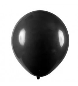 Balão liso 9 preto com 50 unidades Fest Ball