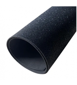 E.v.a 48x40cm glitter preto Diversos