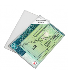 Porta documento para CNH CPF flexível cristal 89x63mm Dac