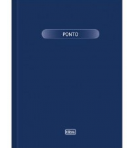 Livro ponto 160 folhas pequeno 2 assinaturas Tilibra