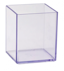 Organizador modular quadrado 8.5x8.5x9.5cm cristal Maxcril/Waleu