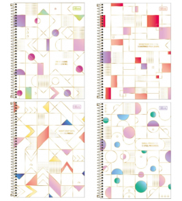 Caderno espiral capa dura 10 matérias 160 folhas midtown coleg Tilibra