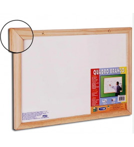 Quadro branco 80x60 3111 estrutura de madeira Cortiarte