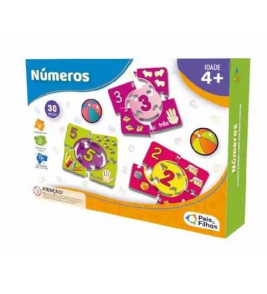 Quebra-cabeça números 30 peças Pais e Filhos