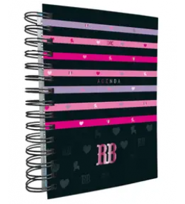 Agenda espiral rebecca bonbon 388 folhas Dac